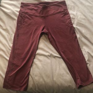 Athleta capris - Medium Tall, burgundy